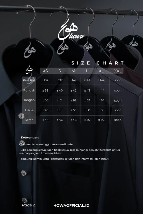 WP SIZE CHART 2 Royale Model | Off White